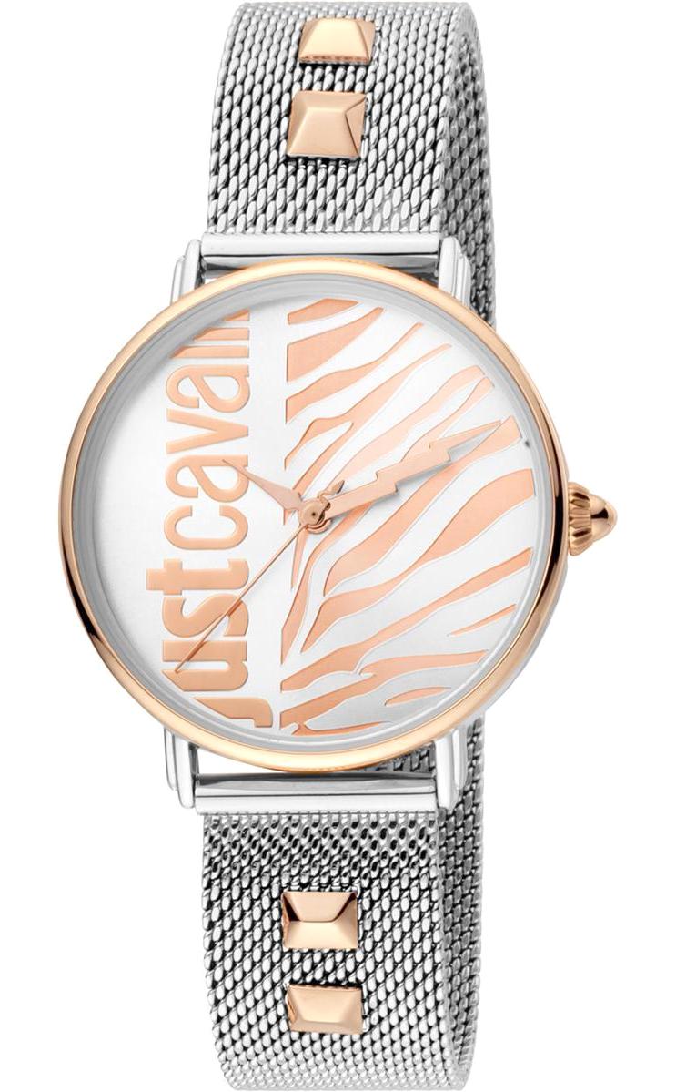 Just Cavalli JC1L077M0105D 34 mm Gri Çelik Kordon Analog Kadın Kol Saati