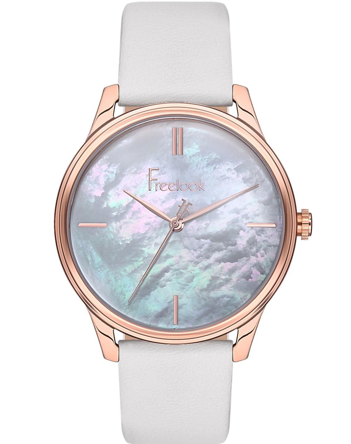 Freelook FL.1.10101.3 30 mm Beyaz Çelik Kordon Analog Kadın Kol Saati