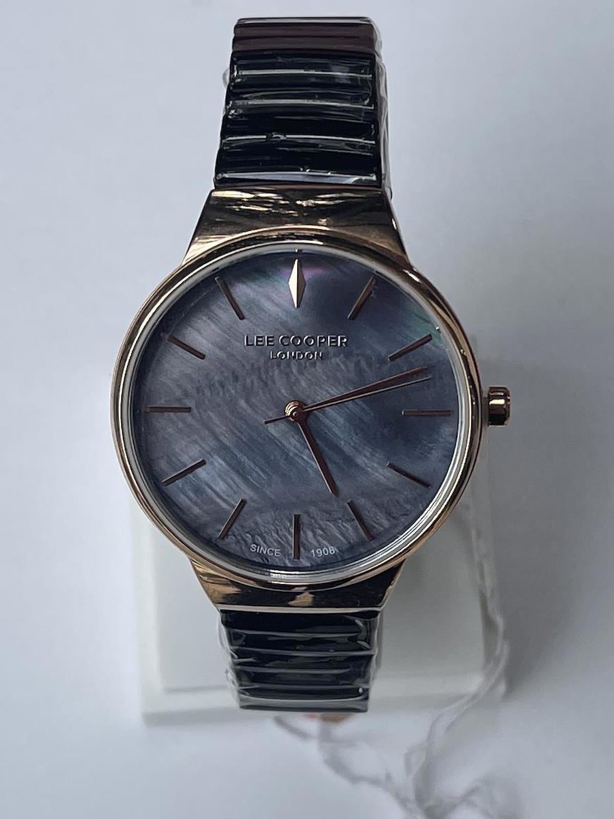 Lee Cooper LCR.LMG.07342.431 40 mm Siyah Çelik Kordon Analog Kadın Kol Saati