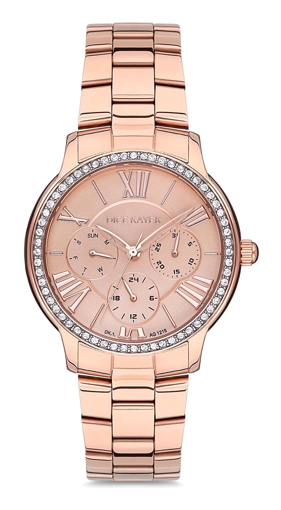 Dice Kayek DK.1.AG1218.02 33 mm Rose Gold Çelik Kordon Analog Kadın Kol Saati