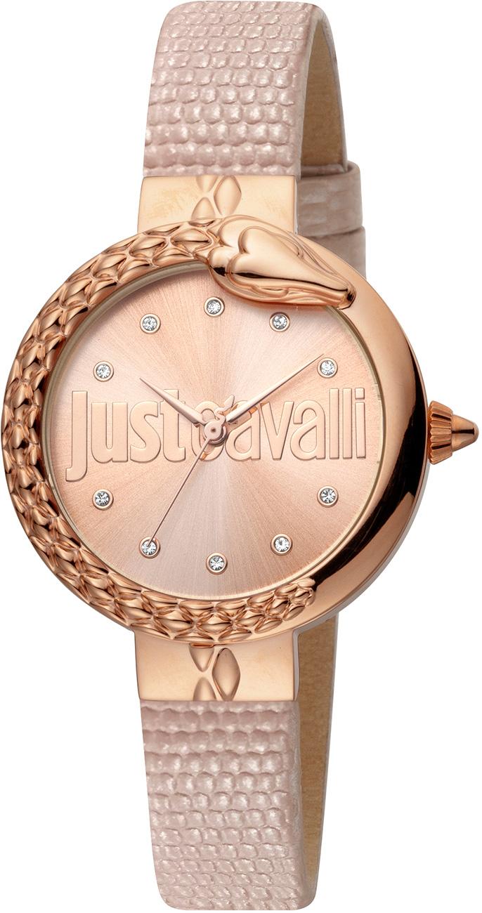 Just Cavalli JC1L097L0035 32 mm Lila Deri Kordon Analog Kadın Kol Saati