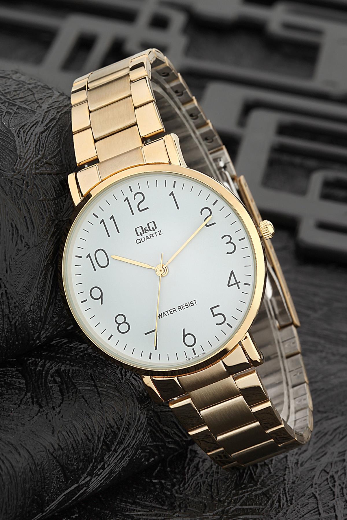 Q&Q 3G797 36 mm Altın Metal Kordon Analog Kadın Kol Saati