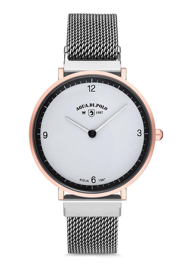 Aqua Di Polo APSV1-A9506-UC152 40 mm Gri Çelik Kordon Analog Kadın Kol Saati