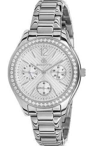 Bigotti BGT01383B-01 36 mm Gri Çelik Kordon Analog Kadın Kol Saati