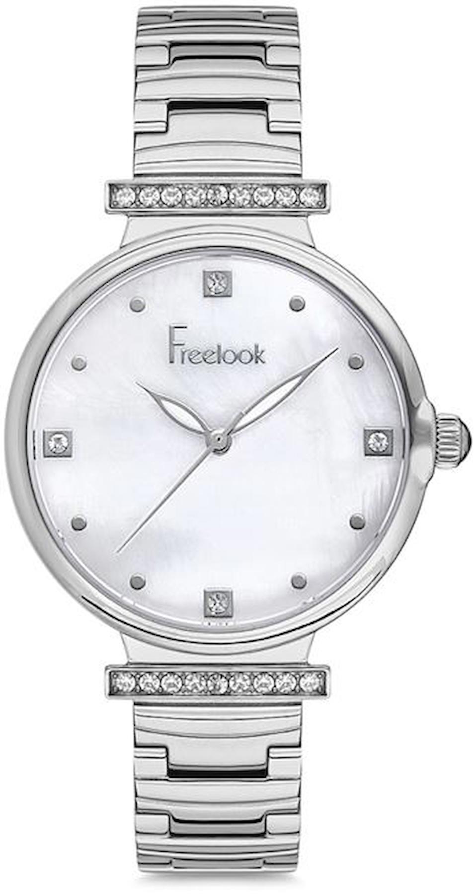 Freelook FL.2.10001.6 30 mm Gri Çelik Kordon Analog Kadın Kol Saati