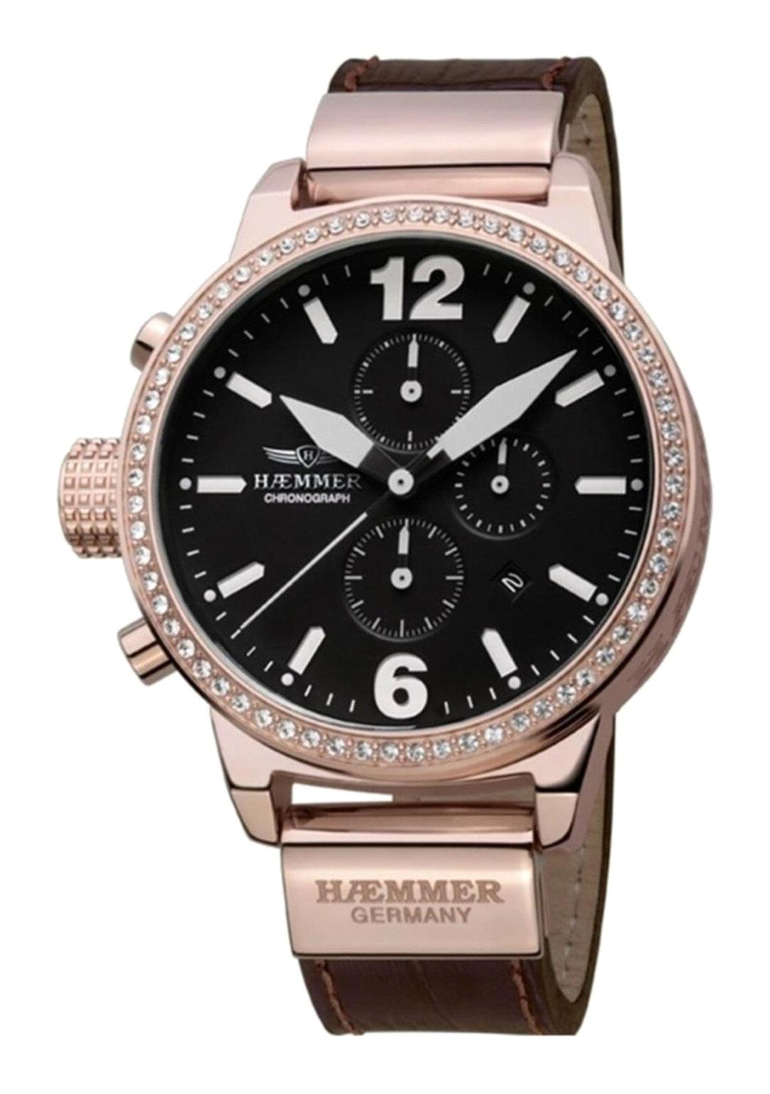 Just Cavalli DHC-07 Takvimli 45 mm Kahverengi Deri Kordon Analog Kadın Kol Saati