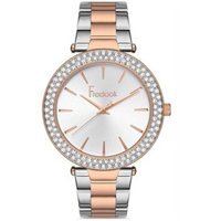 Freelook FL.1.10270.4 38 mm Gri-Rose Gold Çelik Kordon Analog Kadın Kol Saati