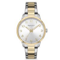 Ferrucci FRC.14324M.05 36 mm Altın-Gri Çelik Kordon Analog Kadın Kol Saati