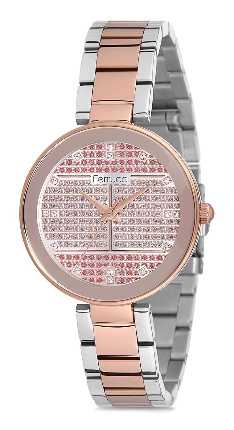 Ferrucci 9FM2137 38 mm Rose Gold Metal Kordon Analog Kadın Kol Saati
