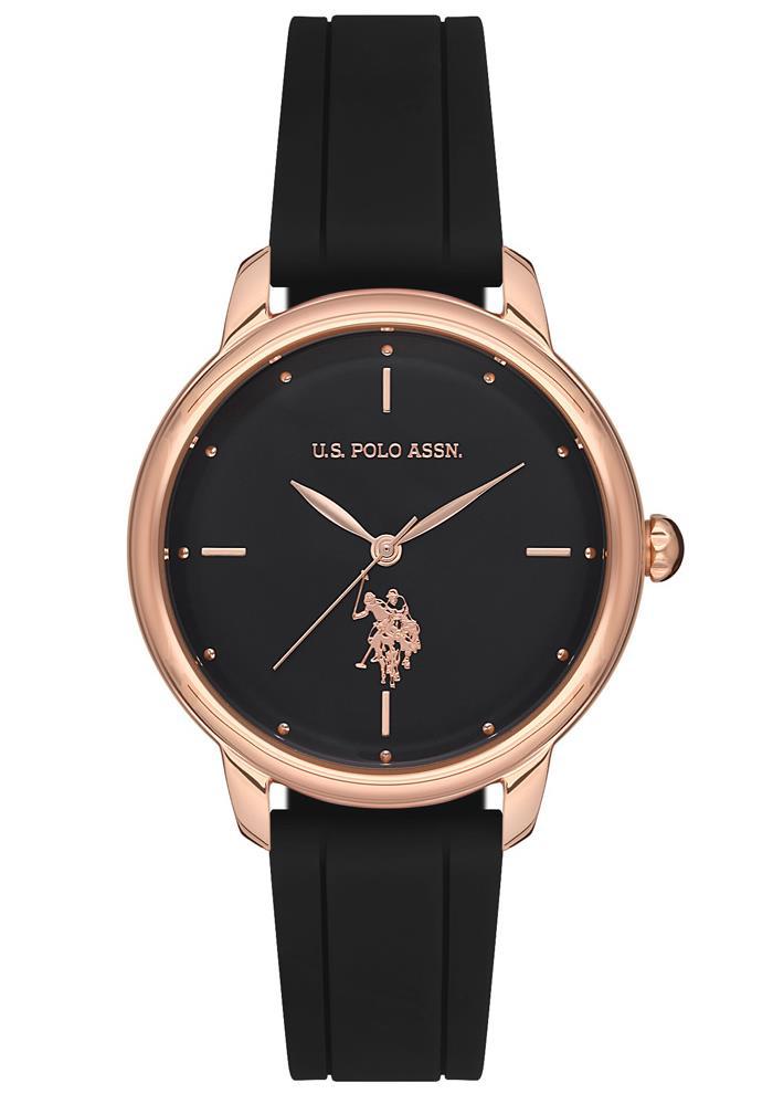 U.S. Polo Assn USPA2031-03 36 mm Siyah Silikon Kordon Analog Kadın Kol Saati