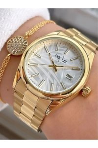 Focus 41 mm Altın Çelik Kordon Analog Kadın Kol Saati