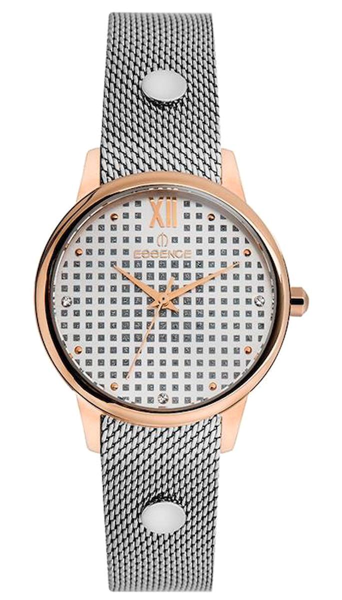 Essence ES6529FE.530 34 mm Gri Hasır Kordon Analog Kadın Kol Saati