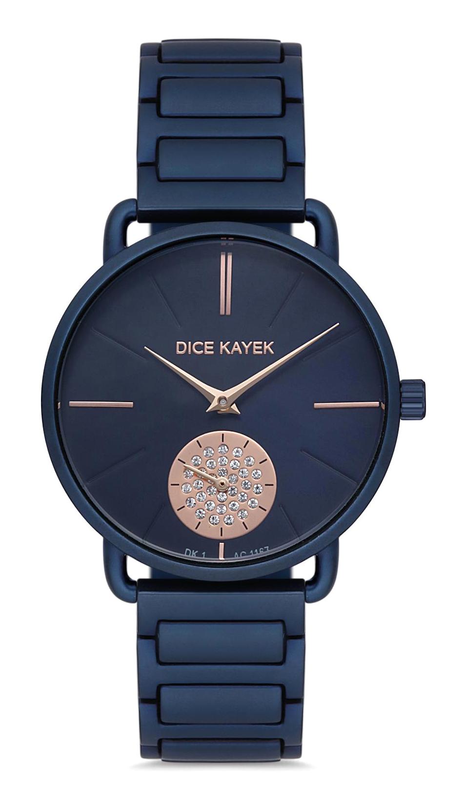 Dice Kayek DK.1.AG1167.12 36 mm Lacivert Çelik Kordon Analog Kadın Kol Saati