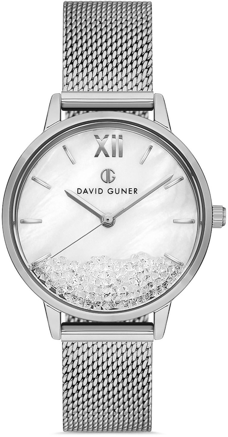 David Guner DG-8428LC-A1 33 mm Gri Çelik Kordon Analog Kadın Kol Saati