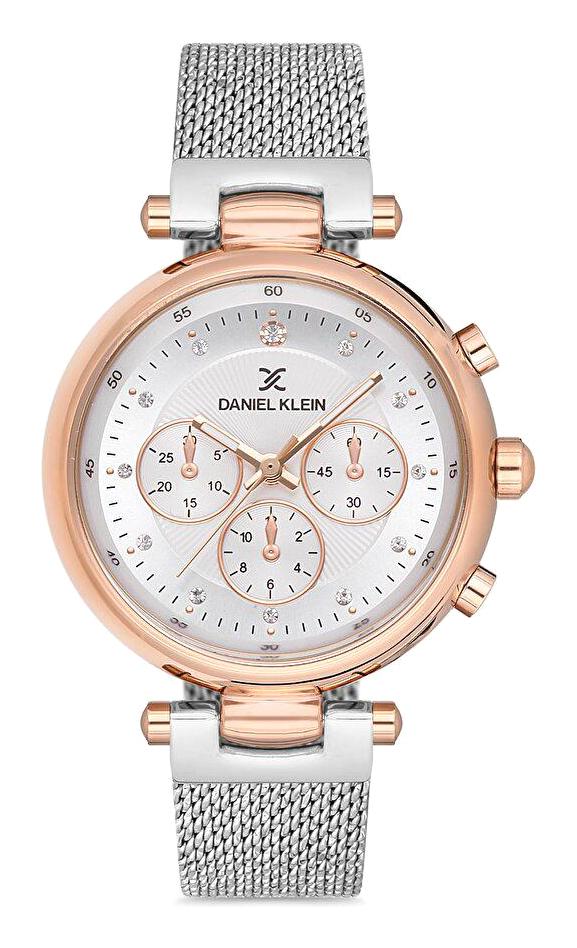 Daniel Klein DK011237M-04 34 mm Gri Metal Kordon Analog Kadın Kol Saati