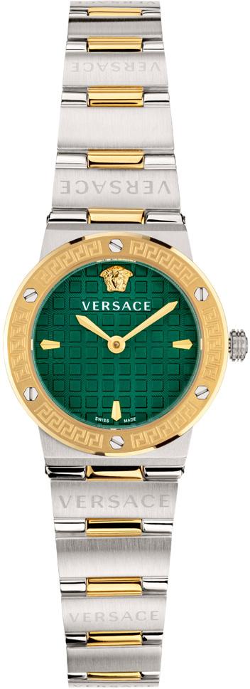 Versace VRSCVEZ100721 38 mm Altın-Gri Çelik Kordon Analog Kadın Kol Saati