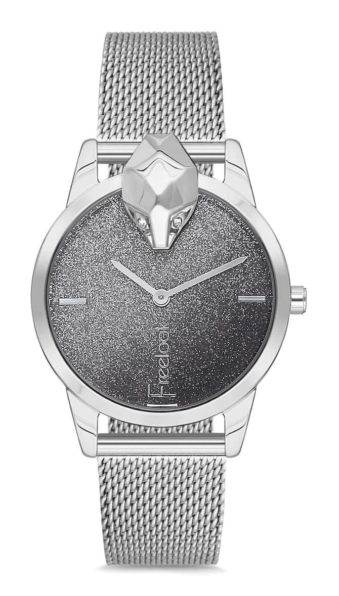 Freelook FL.1.10093.1 38 mm Gri Hasır Kordon Analog Kadın Kol Saati