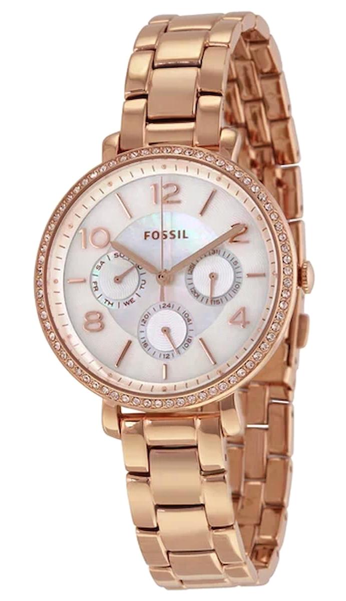 Fossil ES3757 34 mm Rose Gold Çelik Kordon Analog Kadın Kol Saati