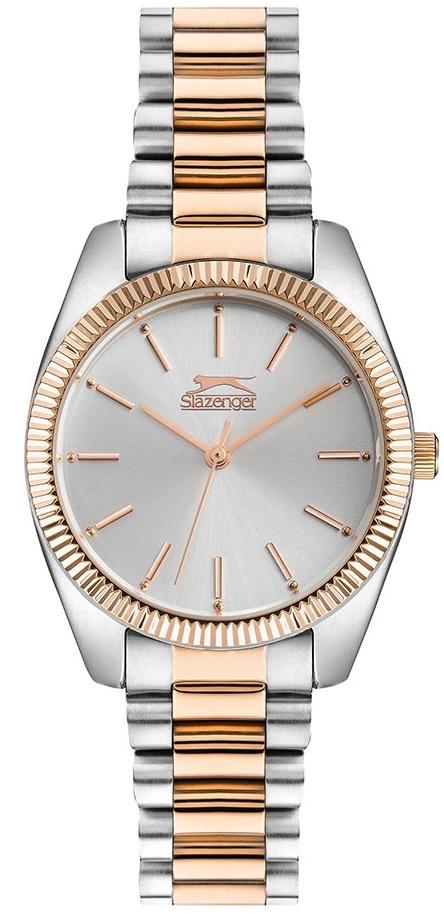 Slazenger SL.09.1857.3.02 34 mm Gri-Rose Gold Çelik Kordon Analog Kadın Kol Saati