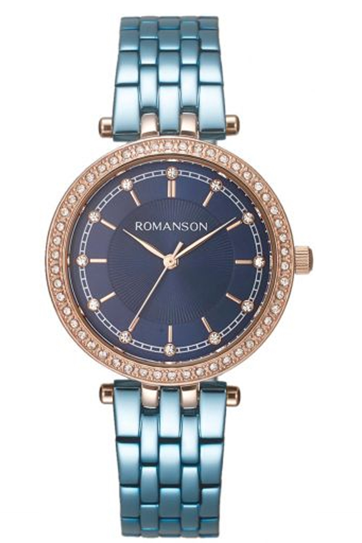 Romanson RM8A17TLURA46R 38 mm Mavi Çelik Kordon Analog Kadın Kol Saati