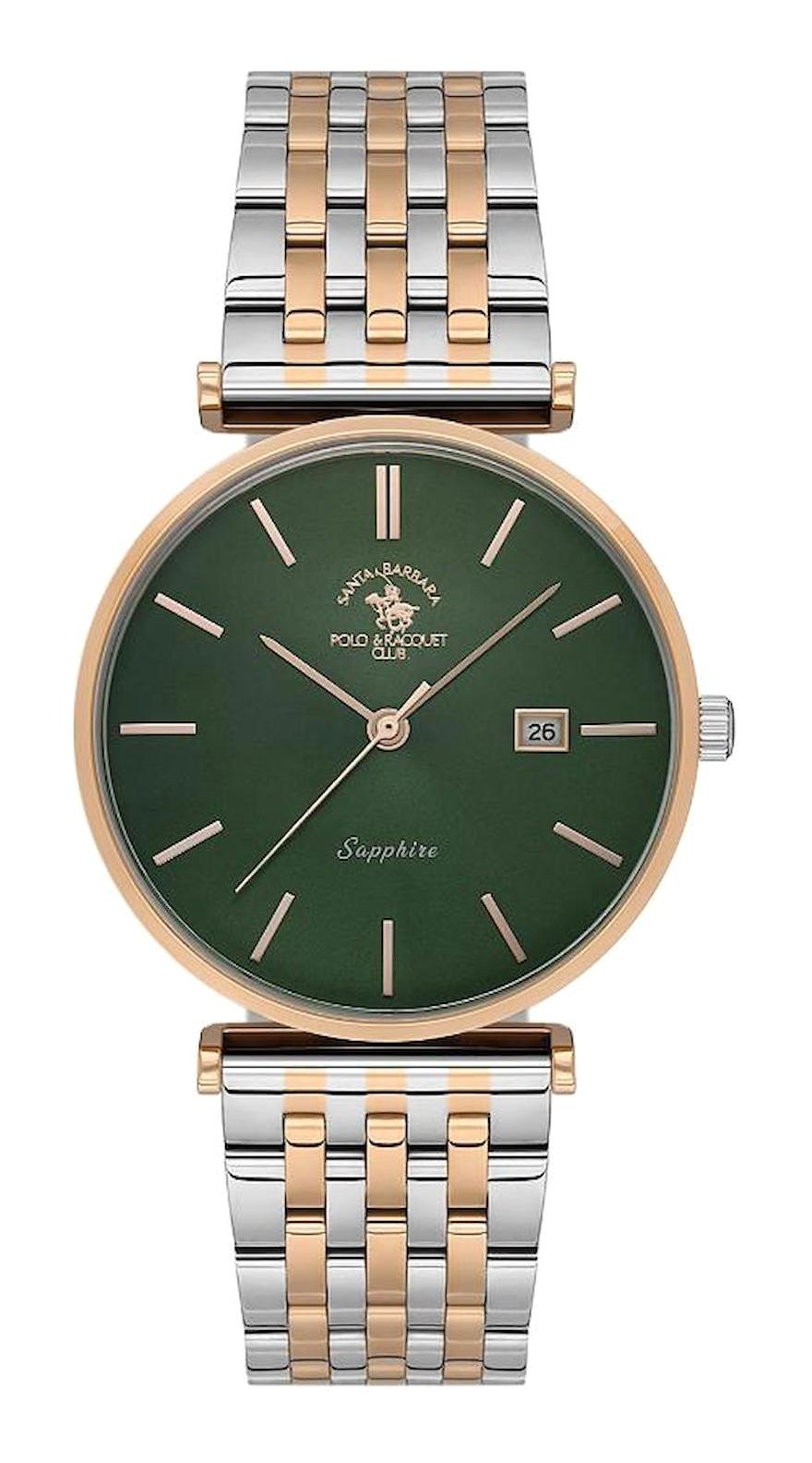 Santa Barbara Polo & Racquet Club SB.1.10570-5 Takvimli 38 mm Gri-Rose Gold Çelik Kordon Analog Kadın Kol Saati