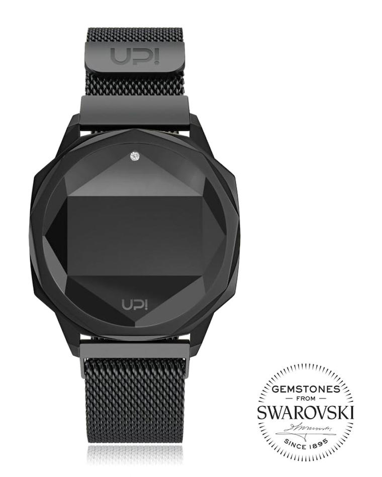 Upwatch 42 mm Siyah Çelik Kordon Dijital Kadın Kol Saati
