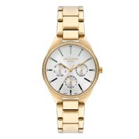 Lee Cooper LC07863.170 Takvimli 40 mm Altın Çelik Kordon Analog Kadın Kol Saati