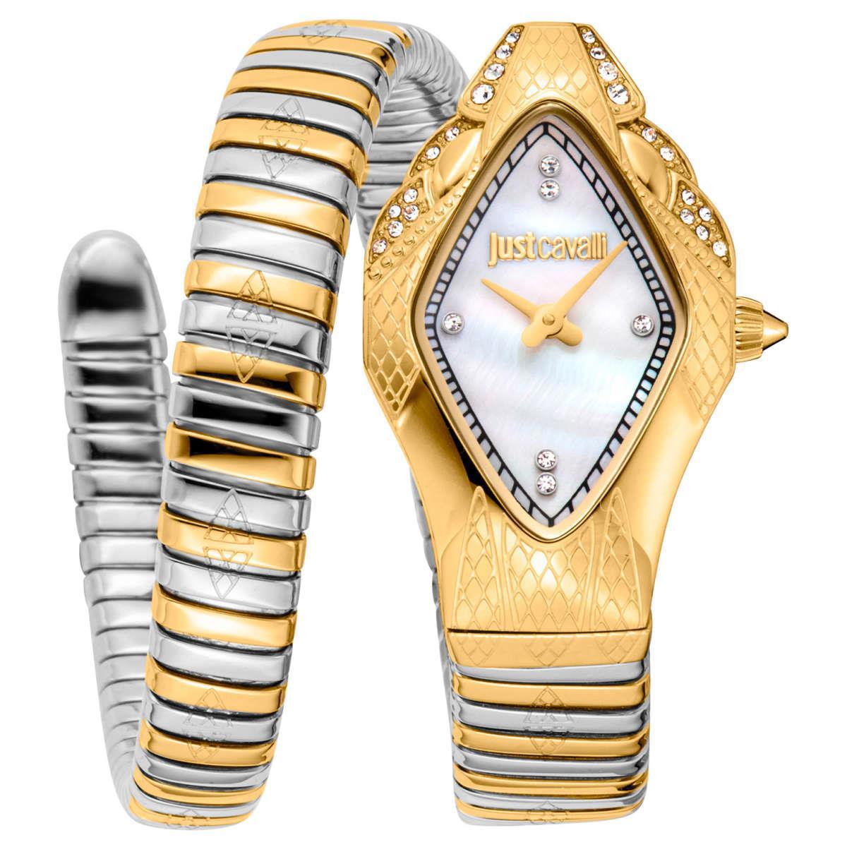 Just Cavalli JC1L306M0065 23 mm Altın-Gri Çelik Kordon Analog Kadın Kol Saati
