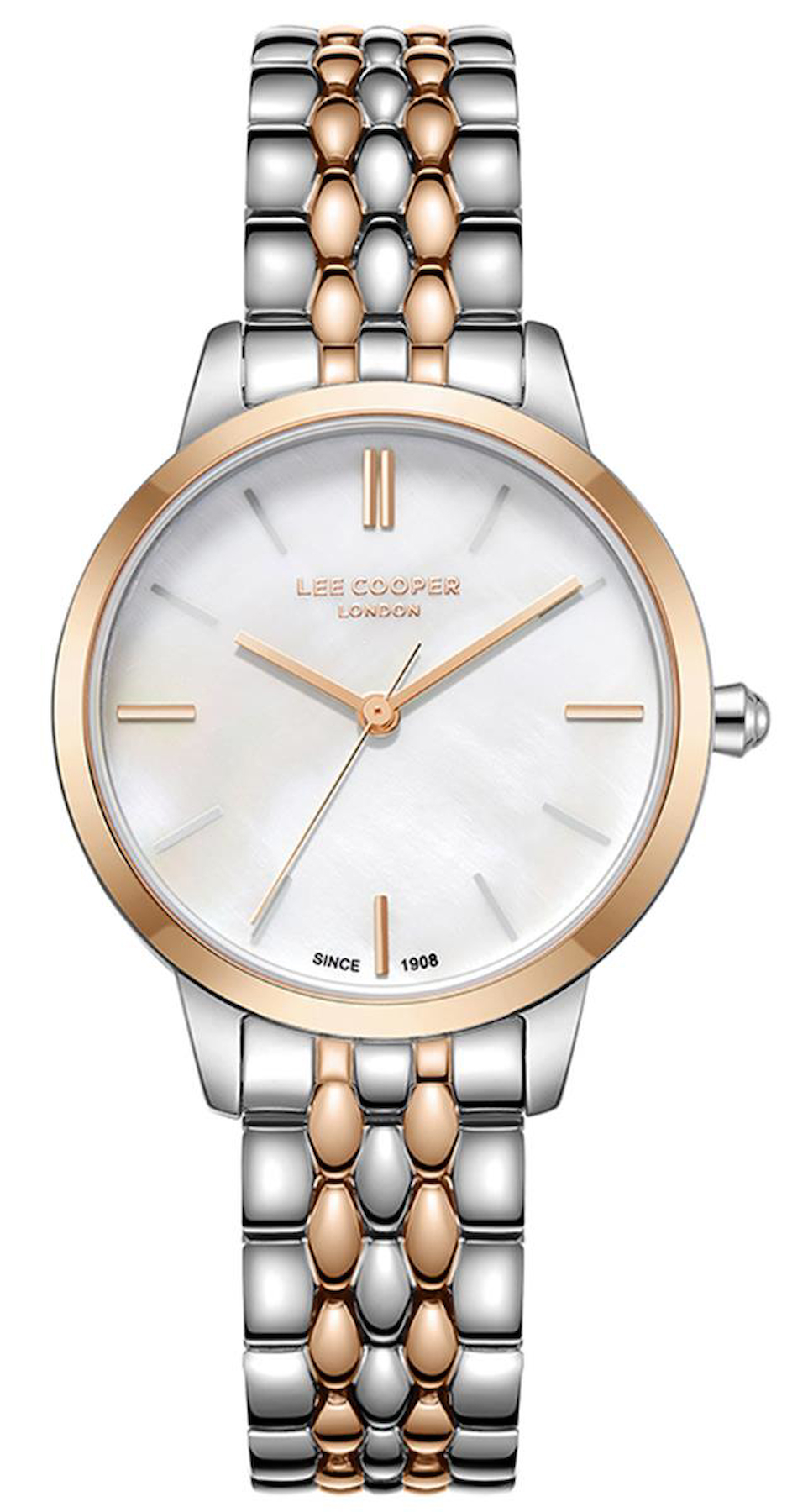 Lee Cooper LC07941.520 40 mm Gri Metal Kordon Analog Kadın Kol Saati