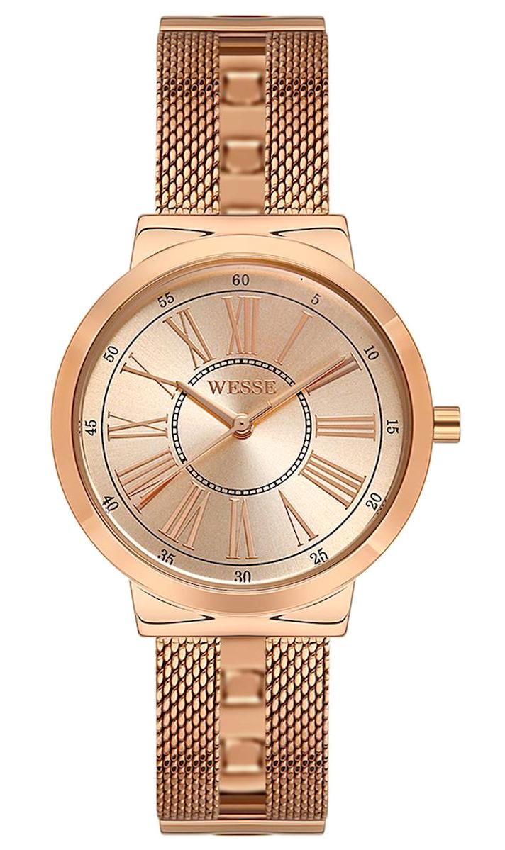 Wesse WWL110102 34 mm Rose Gold Çelik Kordon Analog Kadın Kol Saati