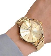 Ferrucci 40 mm Altın Çelik Kordon Analog Kadın Kol Saati