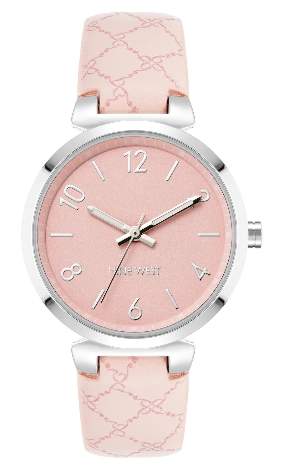 Nine West NW-2877LPLP 35 mm Pembe Deri Kordon Analog Kadın Kol Saati