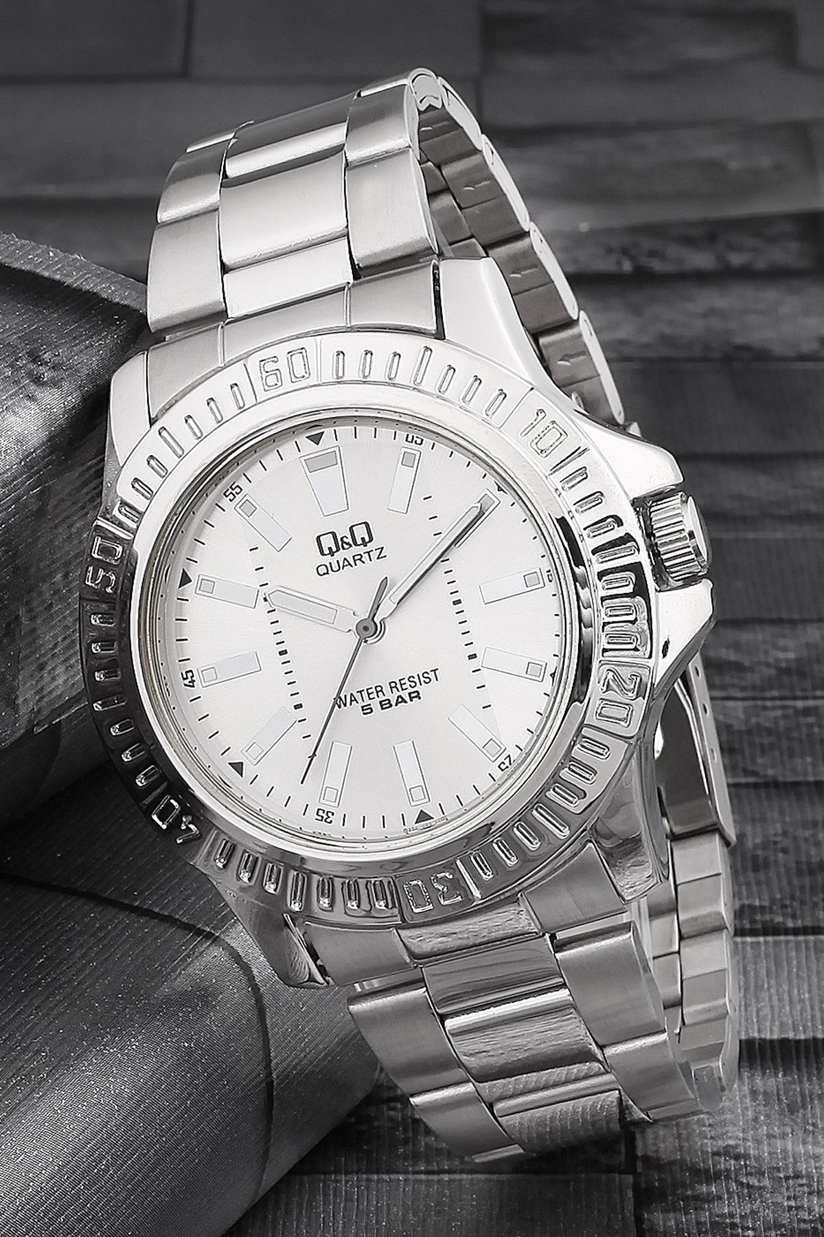 Q&Q 3G400 36 mm Gri Metal Kordon Analog Kadın Kol Saati
