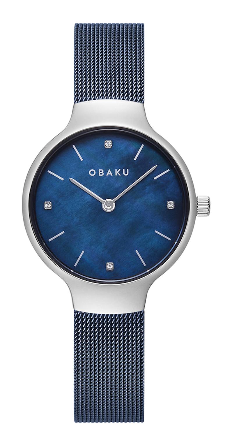 Obaku Denmark V241LXCLML 29 mm Lacivert Hasır Kordon Analog Kadın Kol Saati