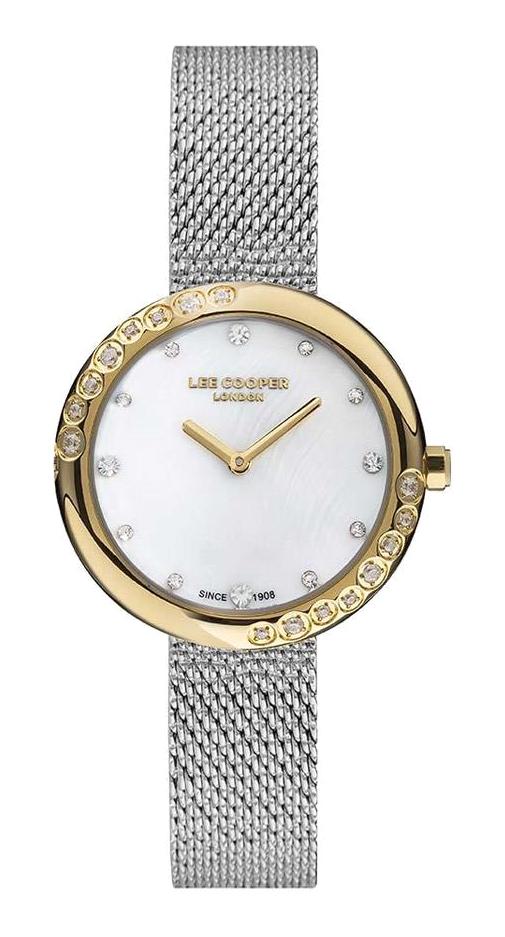 Lee Cooper LC07415.220 40 mm Gri Metal Kordon Analog Kadın Kol Saati