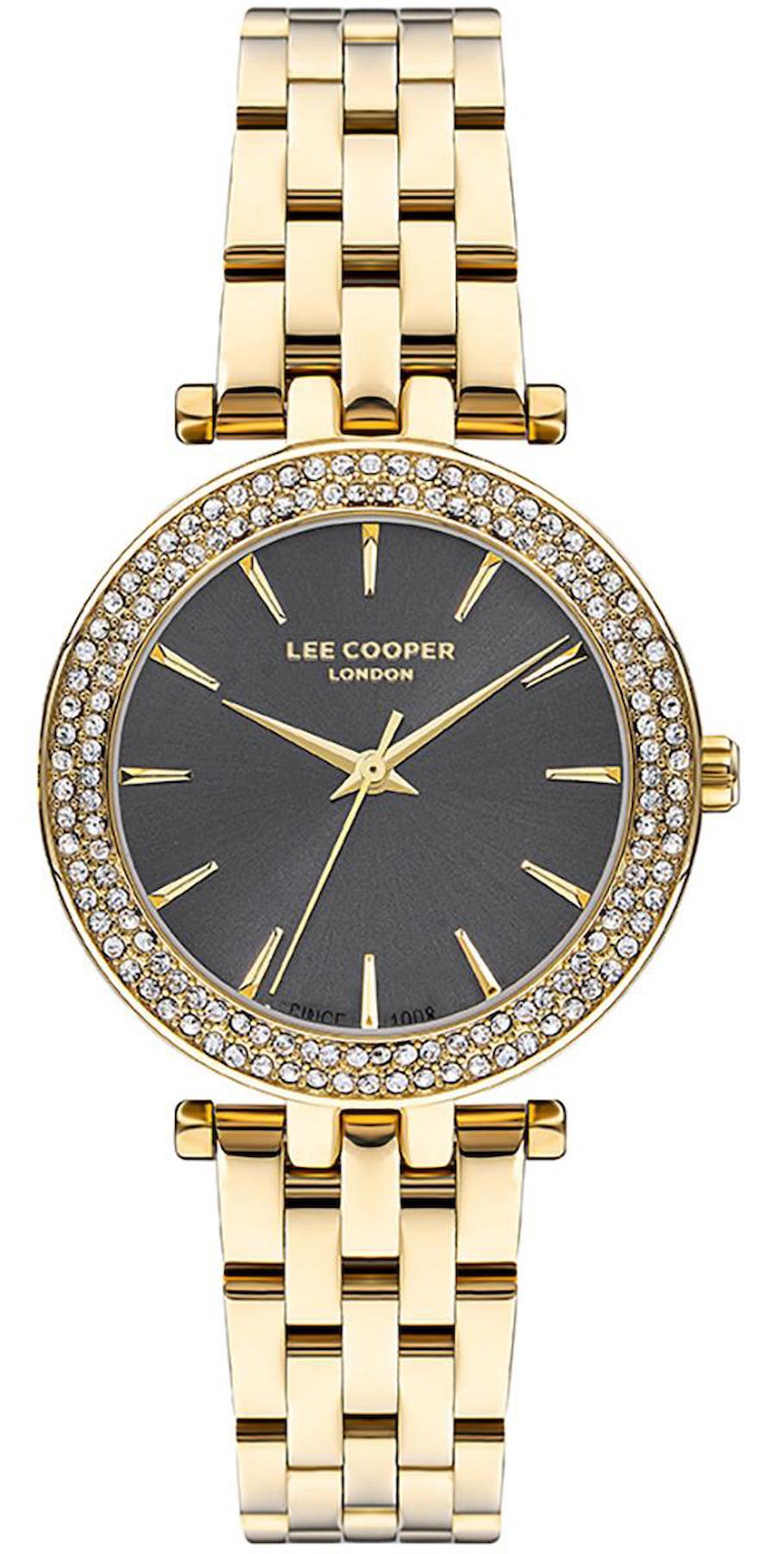Lee Cooper LC07864.160 40 mm Altın Metal Kordon Analog Kadın Kol Saati