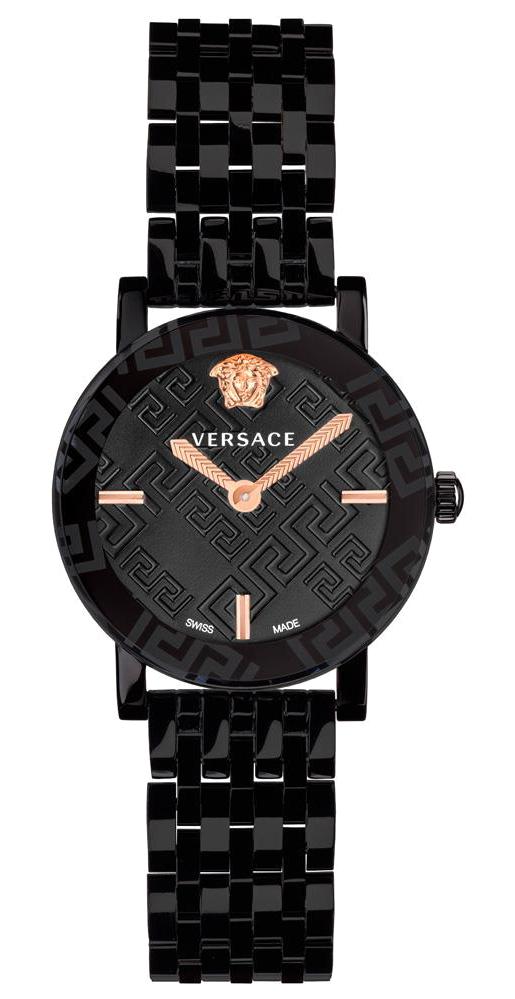 Versace VRSCVEU300721 35 mm Siyah Çelik Kordon Analog Kadın Kol Saati