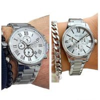 Ferrucci Takvimli 35 mm Gri Çelik Kordon Analog Kadın Kol Saati