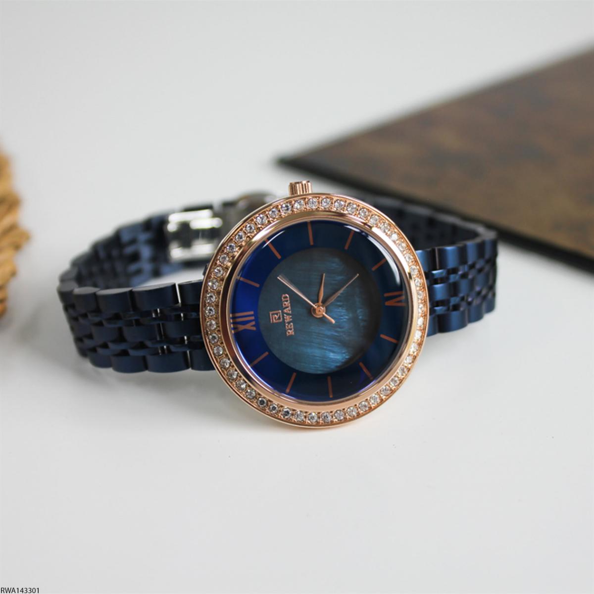 Reward RWA143301 35 mm Lacivert Çelik Kordon Analog Kadın Kol Saati