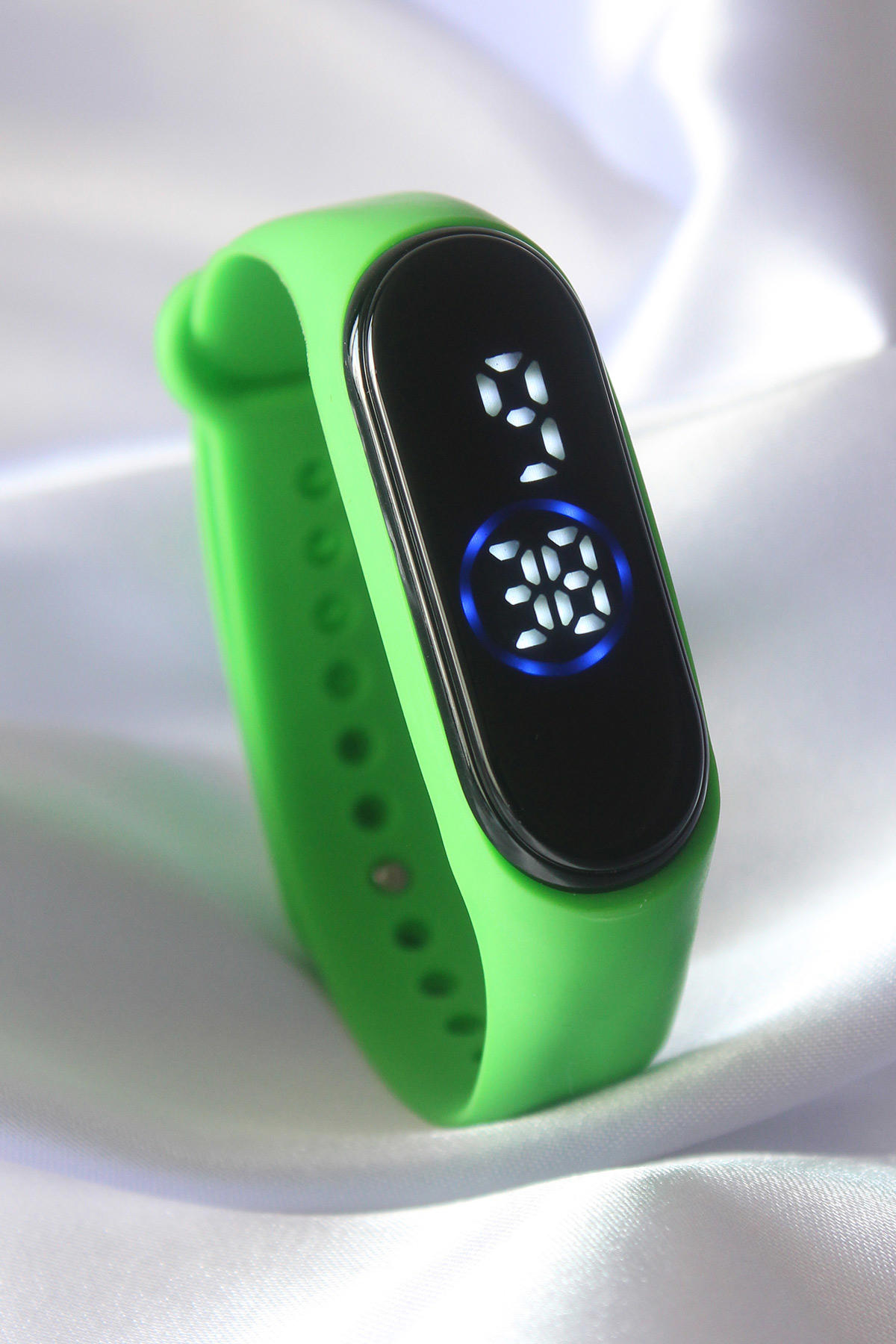 Marydien 44 mm Yeşil Silikon Kordon Dijital Kadın Kol Saati