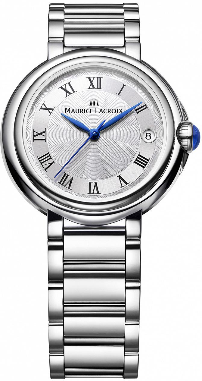 Maurice Lacroix FA1004SS002110-1 Takvimli 36 mm Gri Çelik Kordon Analog Kadın Kol Saati