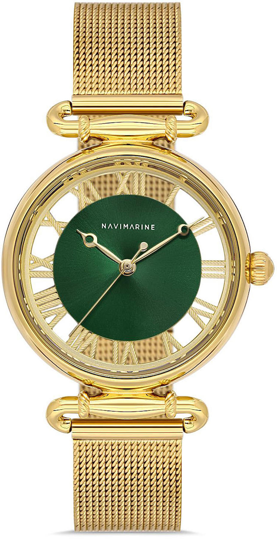 Navimarine NM119-06 36 mm Altın Çelik Kordon Analog Kadın Kol Saati