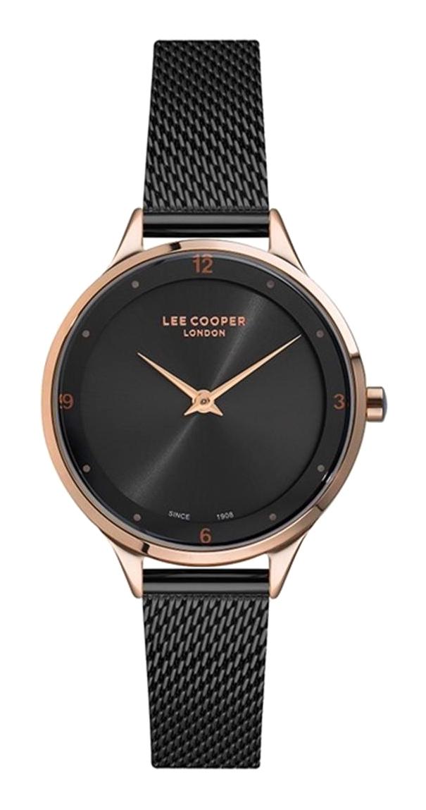 Lee Cooper 36 mm Siyah Metal Kordon Analog Kadın Kol Saati