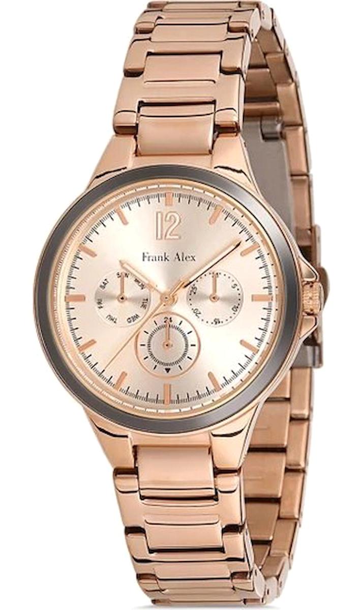 Frank Alex FA.11219M.01 33 mm Rose Gold Metal Kordon Analog Kadın Kol Saati