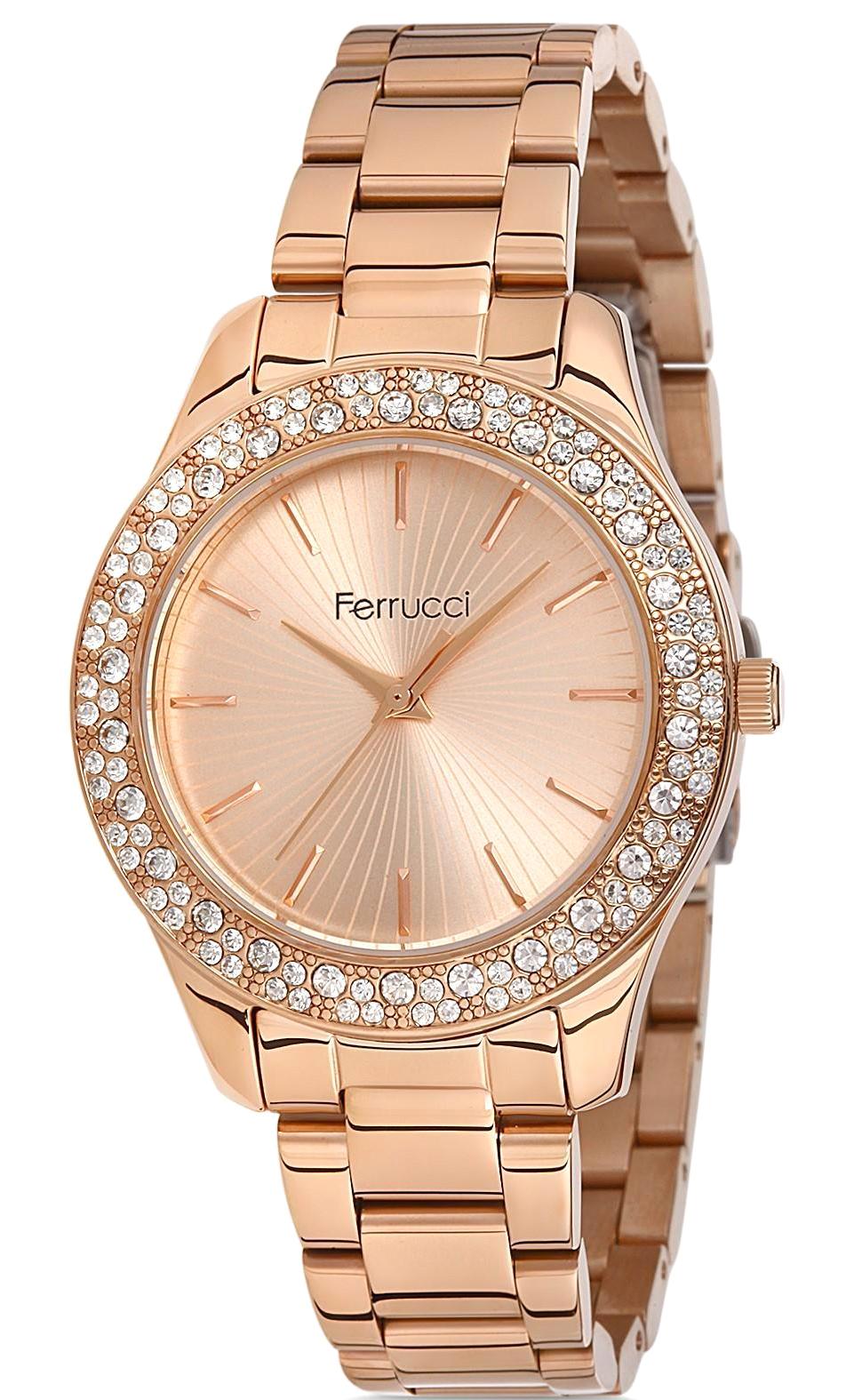 Ferrucci 9FM2604 36 mm Rose Gold Metal Kordon Analog Kadın Kol Saati