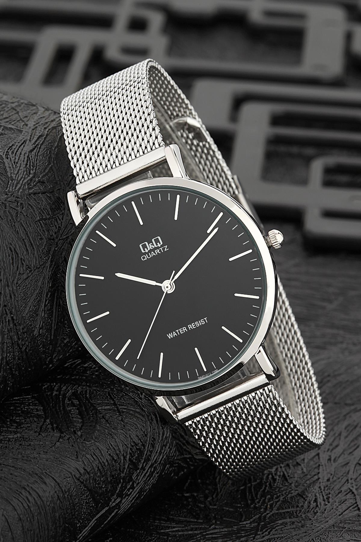 Q&Q 3G794 36 mm Gri Metal Kordon Analog Kadın Kol Saati