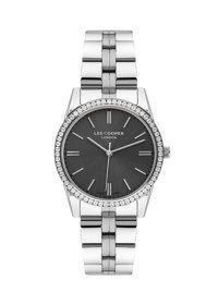 Lee Cooper LC07679.350 40 mm Gri Çelik Kordon Analog Kadın Kol Saati