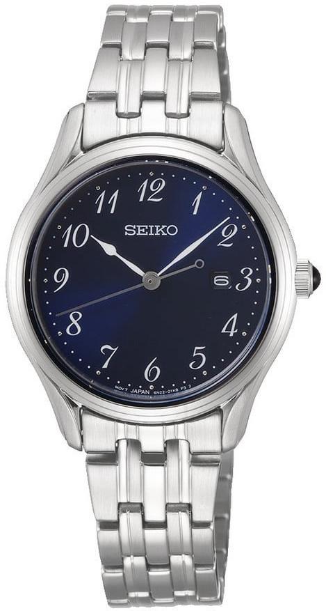 Seiko SUR641P Takvimli 29.8 mm Gri Çelik Kordon Analog Kadın Kol Saati