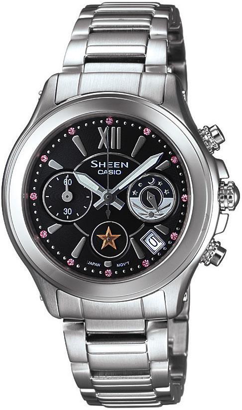 Casio SHN-5509D-1A Takvimli 35 mm Gri Çelik Kordon Analog Kadın Kol Saati