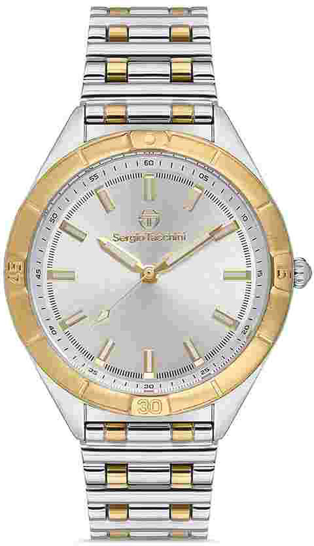 Sergio Tacchini ST.1.10280.4 36 mm Altın-Gri Çelik Kordon Analog Kadın Kol Saati